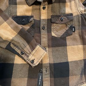 Vans Kids Box Dirt Black Flannel Shirt